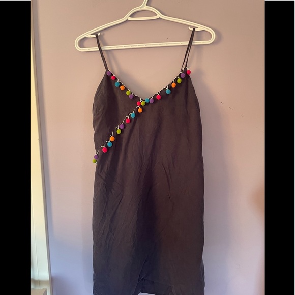 Revolve Line and Dot pom pom mini slip dress - Picture 3 of 3